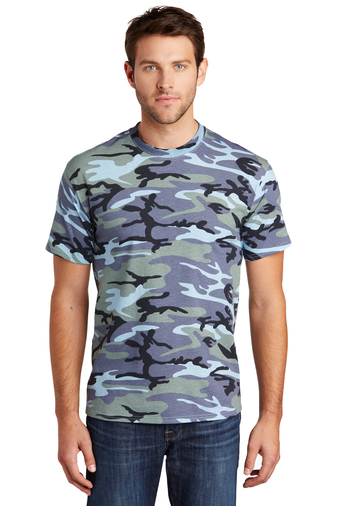 Port & Company Adult Unisex 5.4-ounce, 100% Cotton Core Camo Short Sleeve T-shirt
